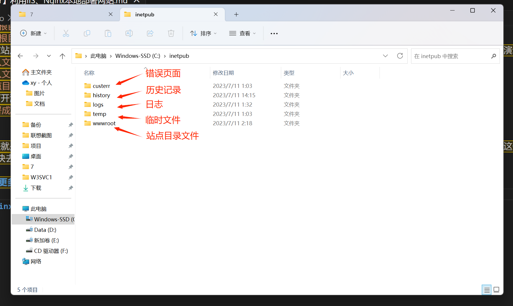 inetpub目录