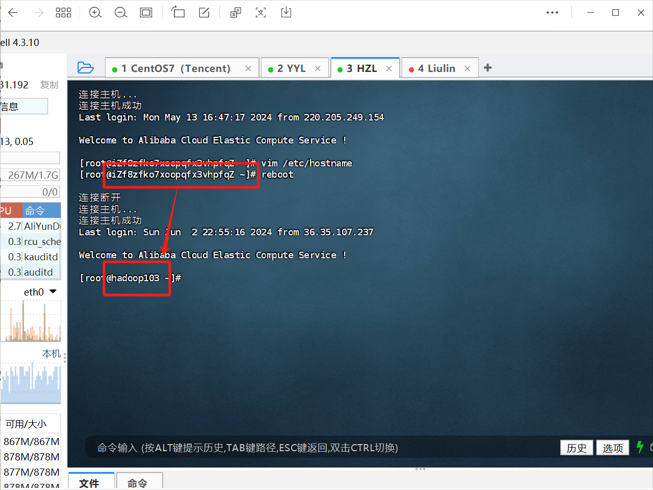 hostname